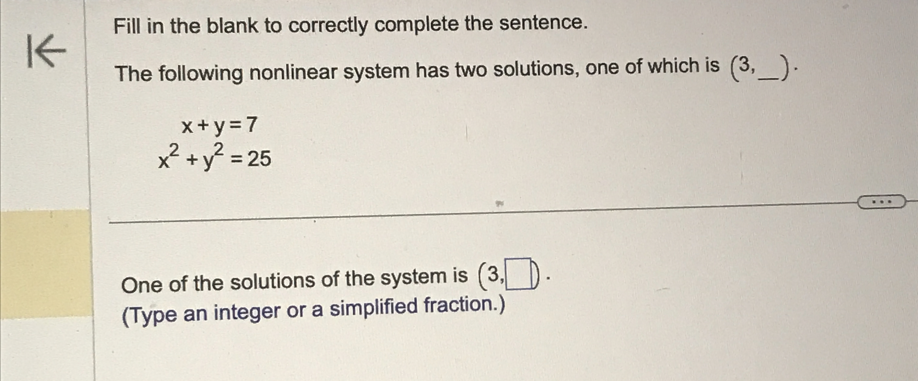 Solved Fill in the blank to correctly complete the | Chegg.com