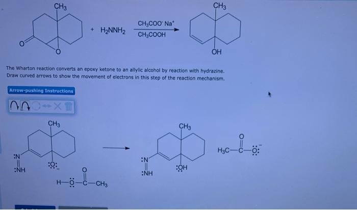 Solved The Wharton reaction converts an epoxy ketone to an | Chegg.com