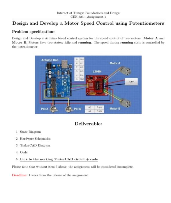Solved Design and Develop a Motor Speed Control using | Chegg.com
