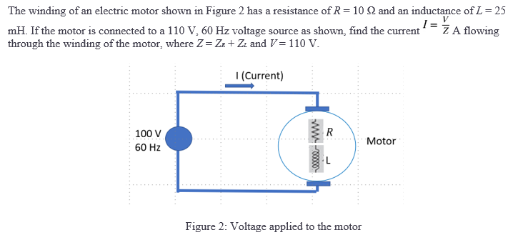 Solved The winding of an electric motor shown in Figure 2 | Chegg.com