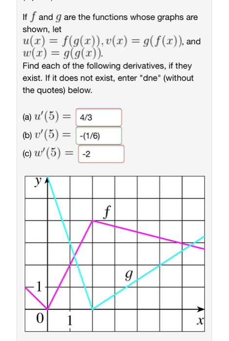 Solved If f and g are the functions whose graphs are shown, | Chegg.com