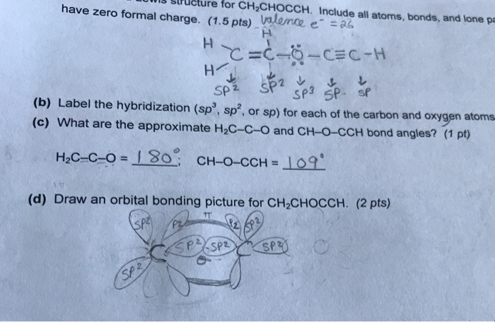Iuwis Structure For Ch2chocch Include All Atoms Chegg Com