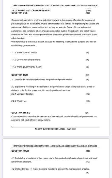 Solved Government operations are those activities involved | Chegg.com