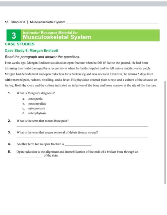 assignment 5.2 skeletal system case studies