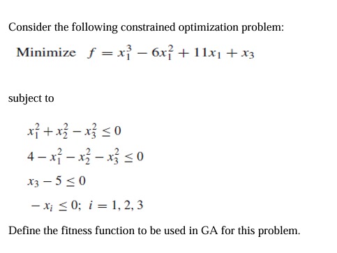 Solved Consider the following constrained optimization | Chegg.com