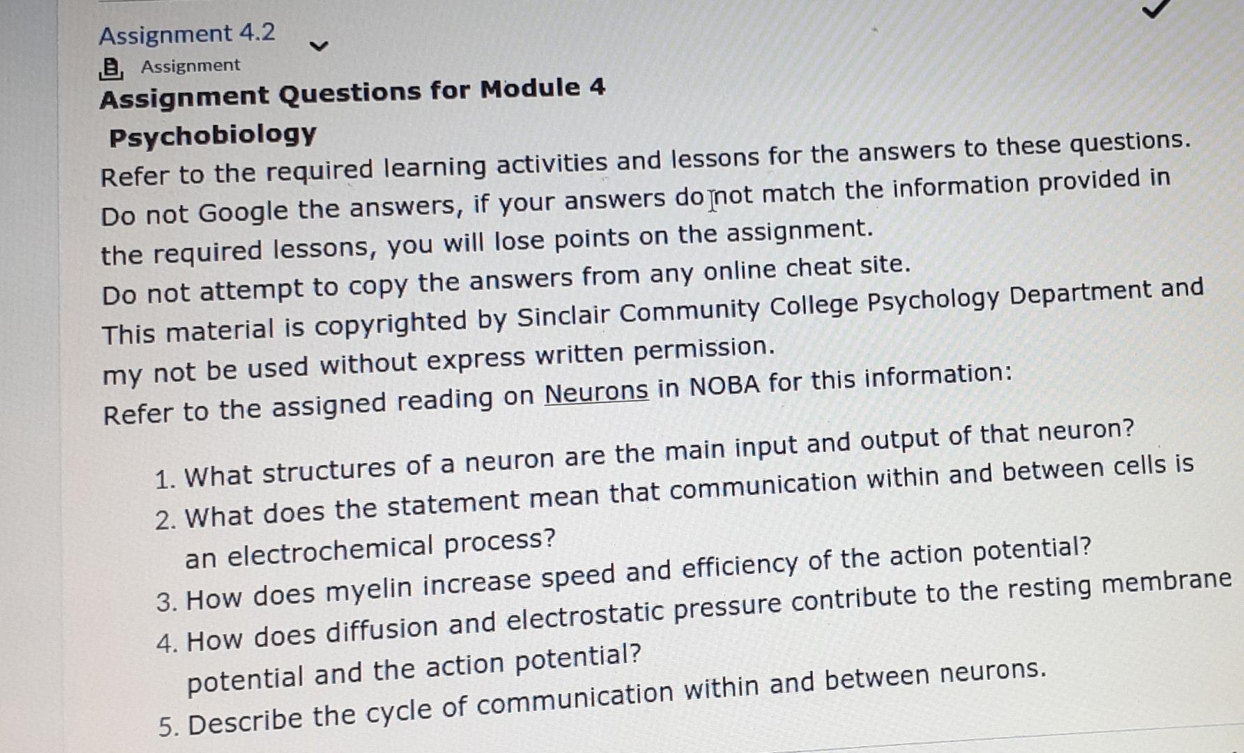 Solved Assignment 4.2 B, Assignment Assignment Questions for | Chegg.com