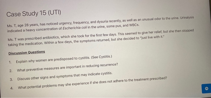 case study of uti