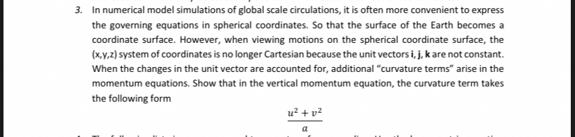 In Numerical Model Simulations Of Global Scale Chegg Com