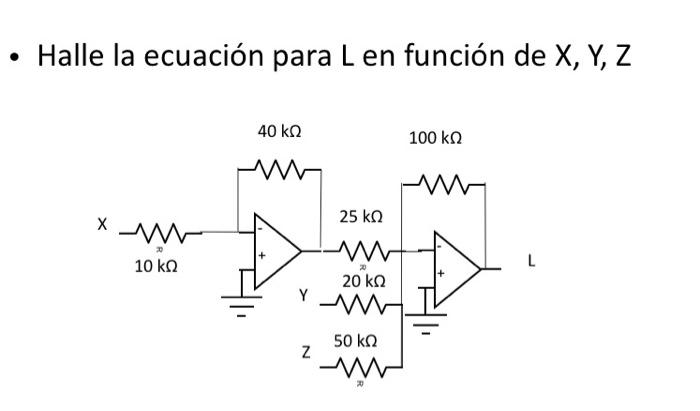 Solved Find the equation for L as a function of X, Y, Z | Chegg.com
