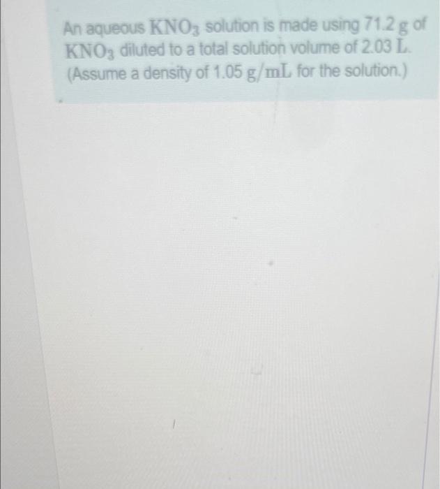 Solved what is the molarity , molality ,and the mass percent | Chegg.com