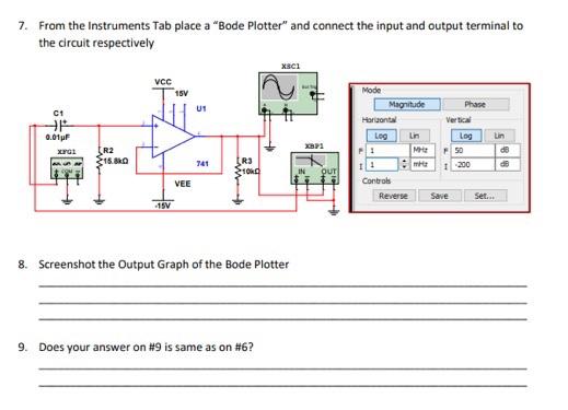 Solved B. High Pass Filter 1. Create the schematic shown | Chegg.com