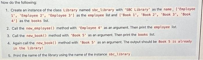 Solved Create a class named Library that has the following | Chegg.com