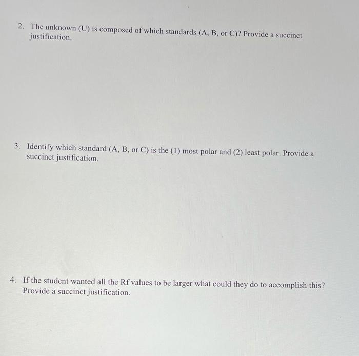 Solved Thin Layer Chromatography Worksheet This assignment