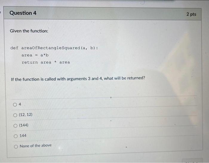 Solved Result is 4 ('Result is 4) (result, 4) Error