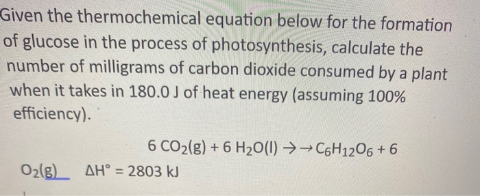 Solved Given the thermochemical equation below for the | Chegg.com