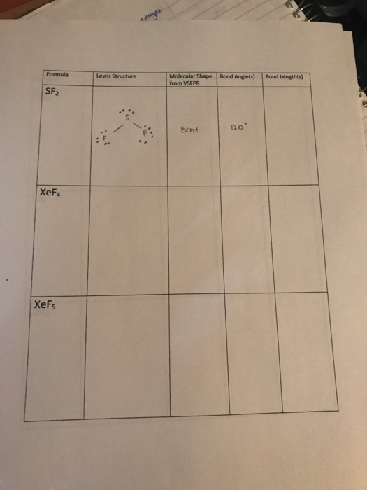 sf2 lewis structure molecular geometry