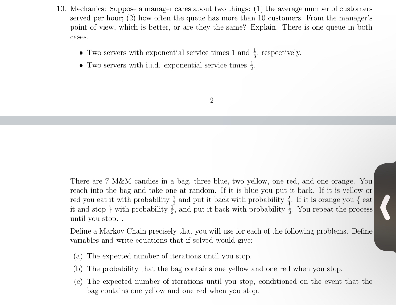 Solved Mechanics: Suppose a manager cares about two things: | Chegg.com