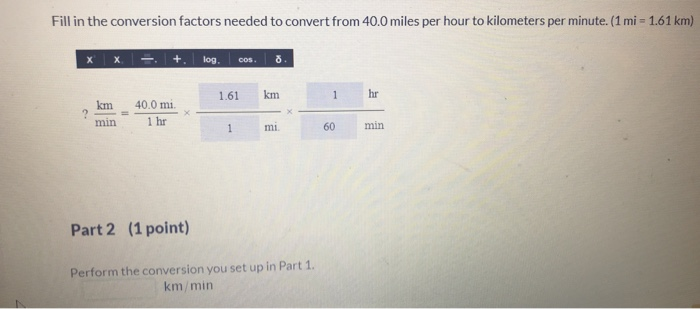 Solved Fill in the conversion needed to convert from | Chegg.com