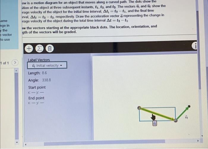 Part A Below is a motion diagram for an object that | Chegg.com
