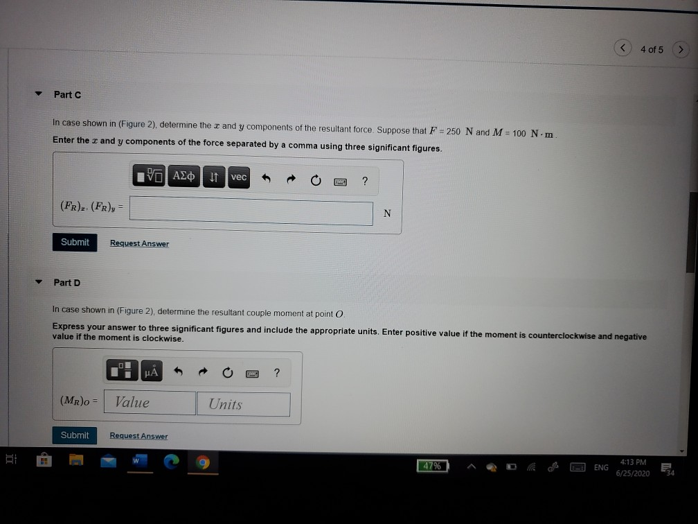 Solved Figure F 300 N M 2 m 2 m Type here to | Chegg.com