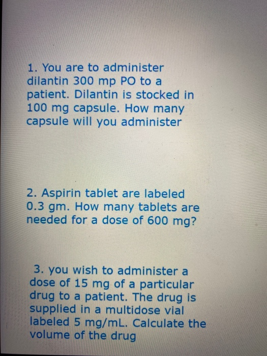 300mg Dilantin