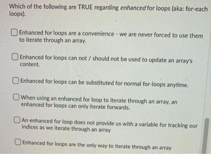 Solved Which of the following are TRUE regarding enhanced | Chegg.com