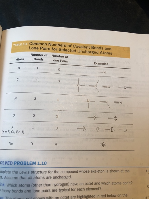 Solved PROBLEM 1.11: Conplete the Lewis structure for the | Chegg.com