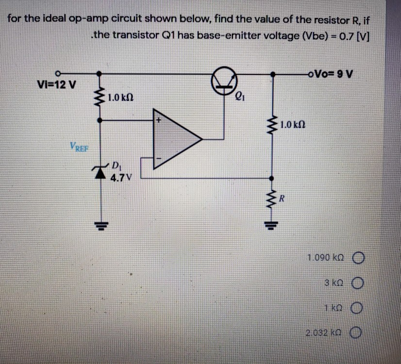 Solved for the ideal op-amp circuit shown below, find the | Chegg.com