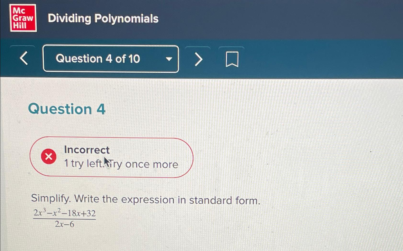 how to simplify polynomials and write in standard form