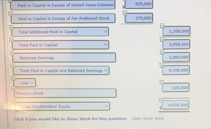 Solved Exercise 13-11 The Following Stockholders' Equity | Chegg.com