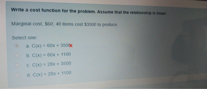 Solved Write a cost function for the problem. Assume that | Chegg.com