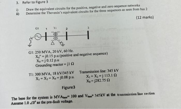 Solved i) Draw the equivalent circuits for the positive, | Chegg.com