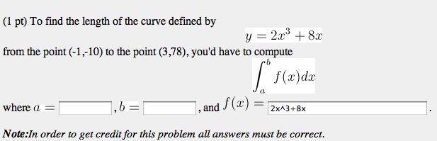 solved-to-find-the-length-of-the-curve-defined-by-y-2x3-chegg