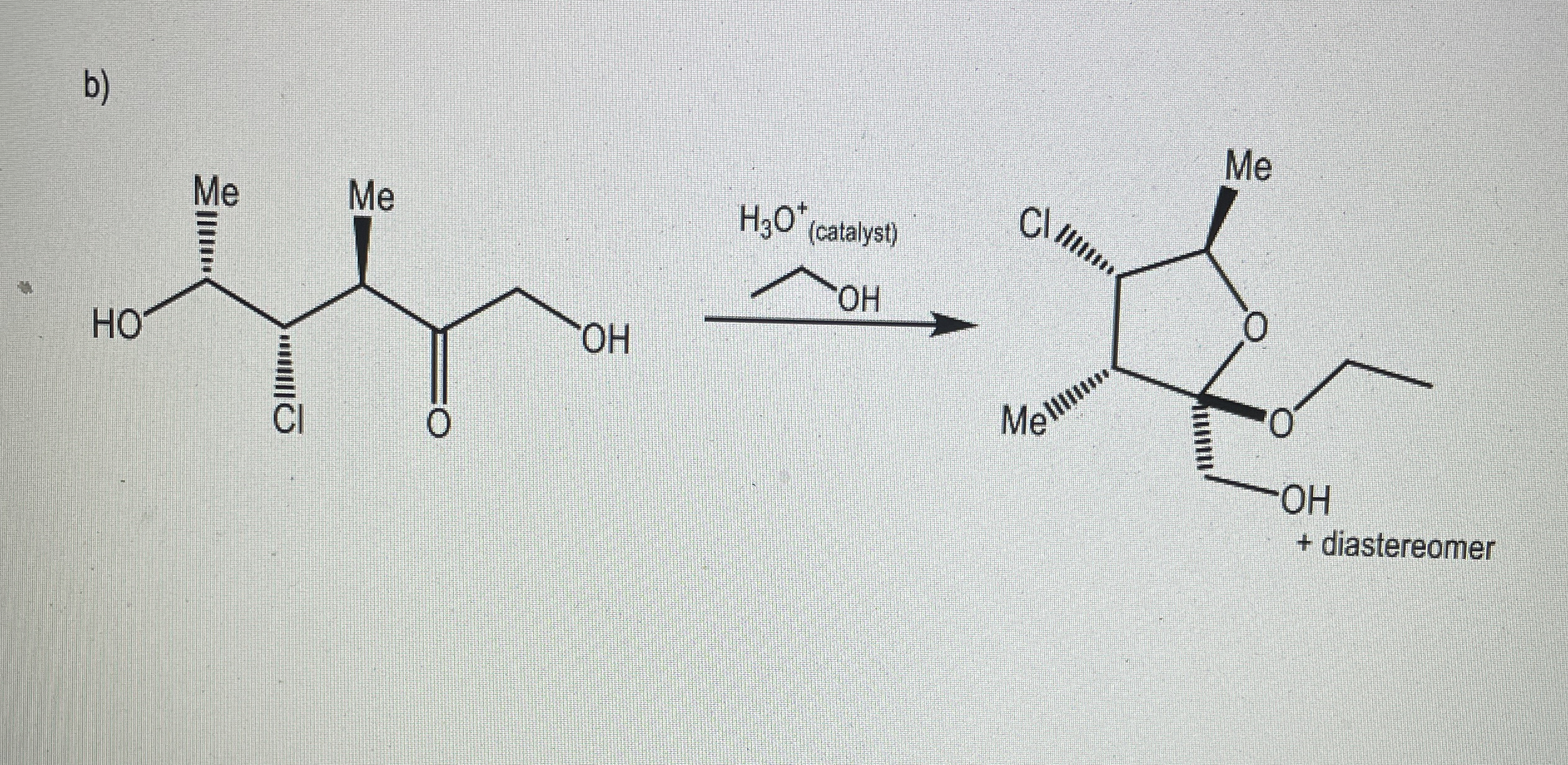 Solved Draw out the mechanism for the following reactions B) | Chegg.com