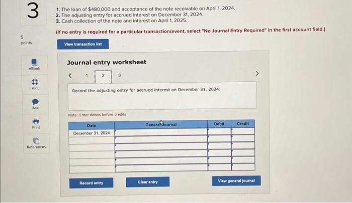 Solved Exercise 5.17 (Algo) Record Notes Receivable And | Chegg.com