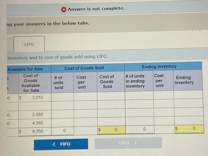 Solved DETERMINE THE COST ASSIGNED TO ENDING INVENTORY AND | Chegg.com