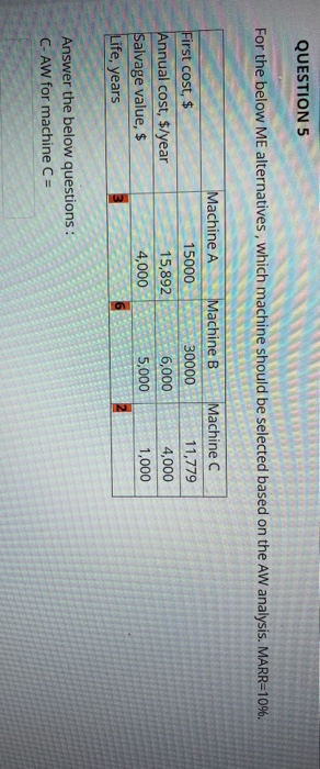 Solved QUESTION 1 10 poir A new production system for a | Chegg.com