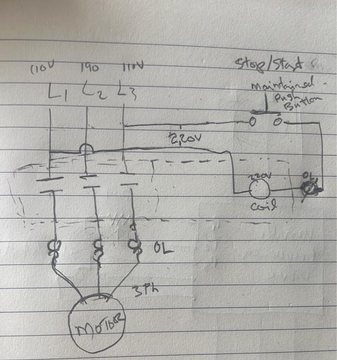 Solved draw diagram below in electrical circuit online | Chegg.com