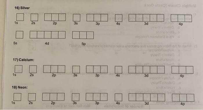 Solved 1) When Assigning Electrons In Orbitals, Each | Chegg.com