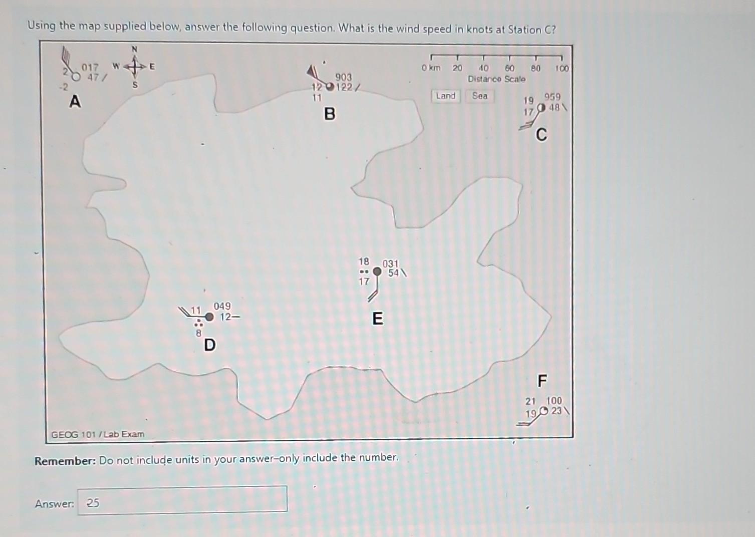 Solved Using the map supplied below, answer the following | Chegg.com
