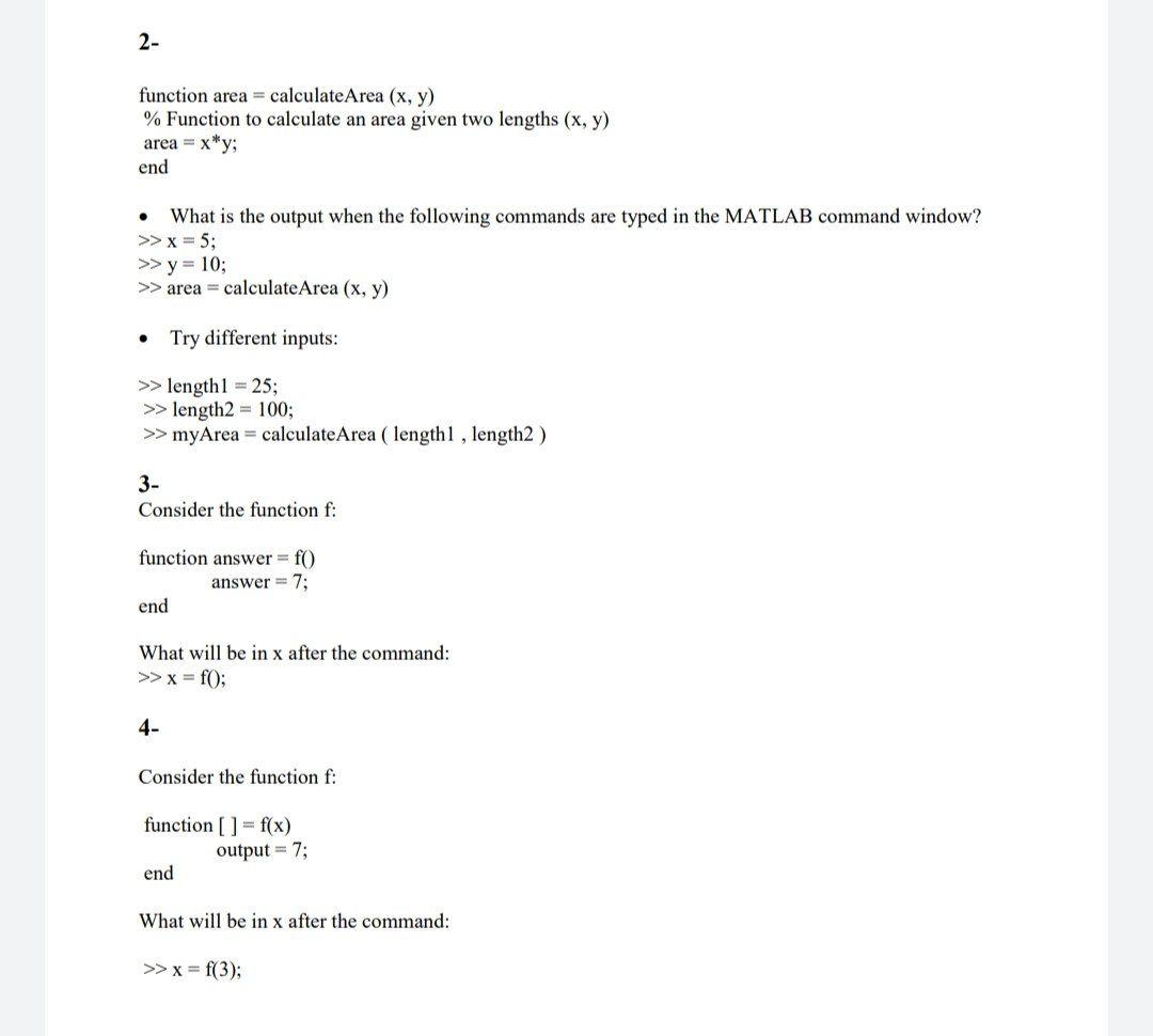 python 3.x computing the area filled by Images... Solved 2- function area = calculate Area (x, y) % Function | Chegg.com