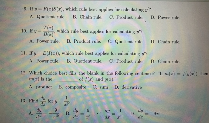 Solved 9 If Y F R S R Which Rule Best Applies For Ca Chegg Com