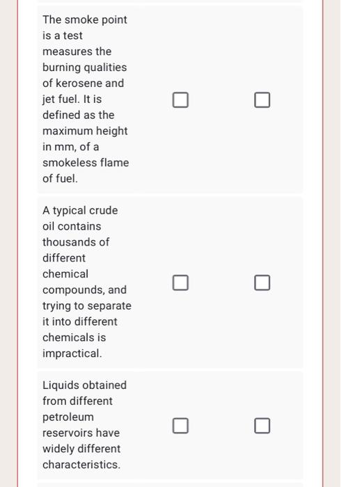 Solved The smoke point is a test measures the burning | Chegg.com