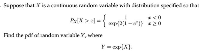 Solved Suppose that X is a continuous random variable with | Chegg.com