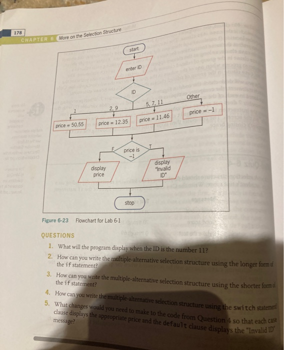 Solved CHAPTER 6 More On The Selection Structure 178 Start | Chegg.com