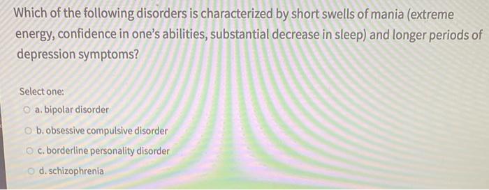 solved-which-of-the-following-disorders-is-characterized-by-chegg