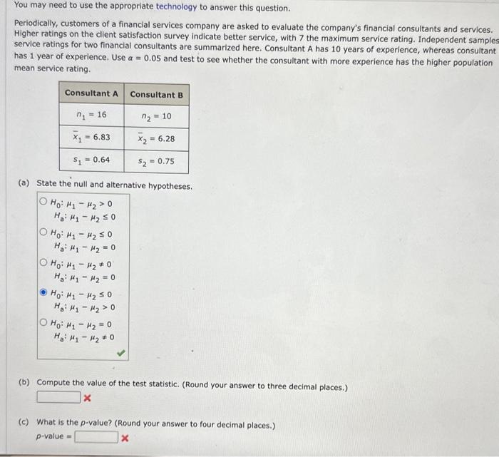 Solved You may need to use the appropriate technology to | Chegg.com