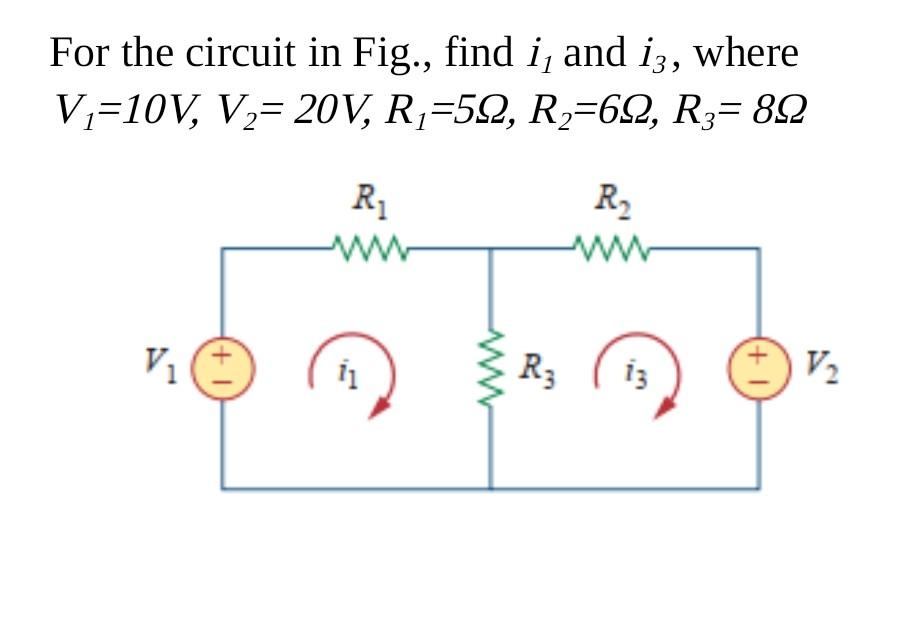 Solved For the circuit in Fig., find i, and iz, where | Chegg.com