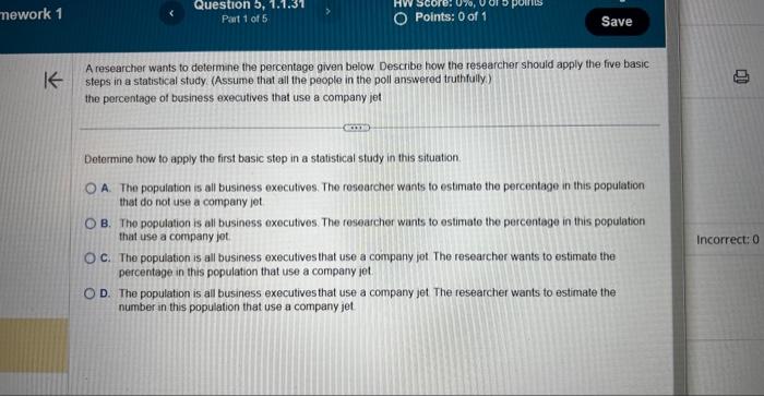 olivia a research student wants to determine