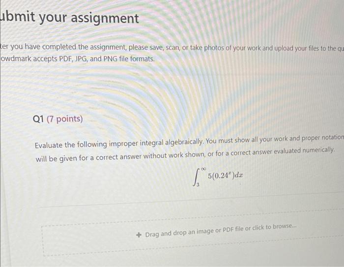 Solved Lubmit your assignment ter you have completed the | Chegg.com